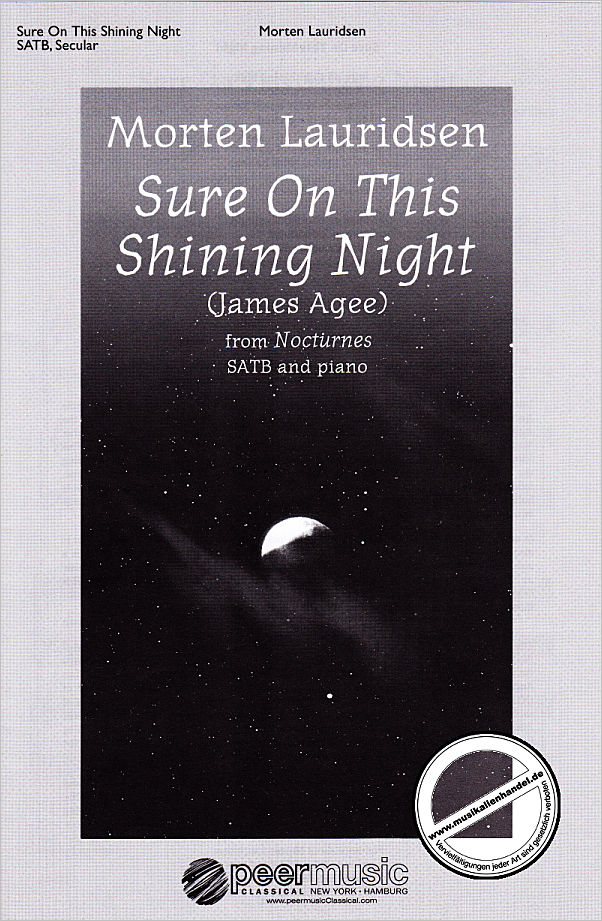 Titelbild für PEER 3602 - SURE ON THIS SHINING NIGHT (3 NOCTURNES 3)