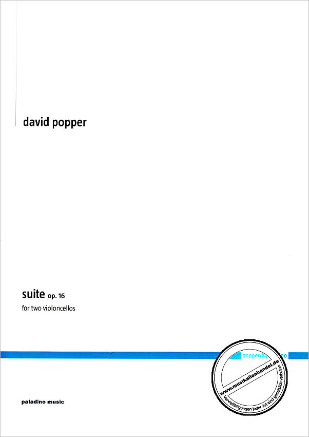 Titelbild für PM0034 - DAVID POPPER - SUITE OP. 16