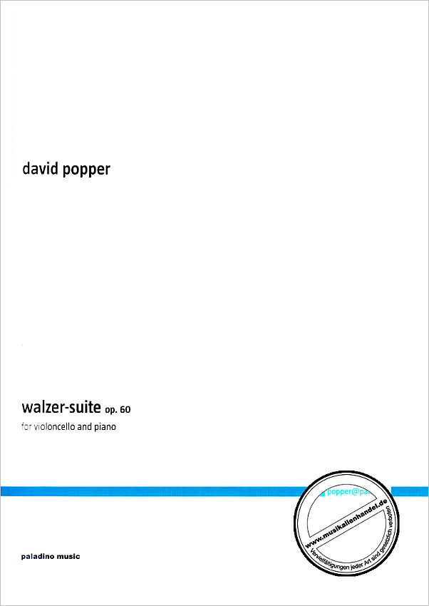 Titelbild für PM 0036 - Walzer-Suite op.60 : für Violoncello und Klavier