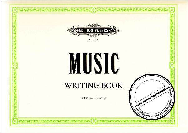 Titelbild für PMWB 2 - MUSIC WRITING BOOK