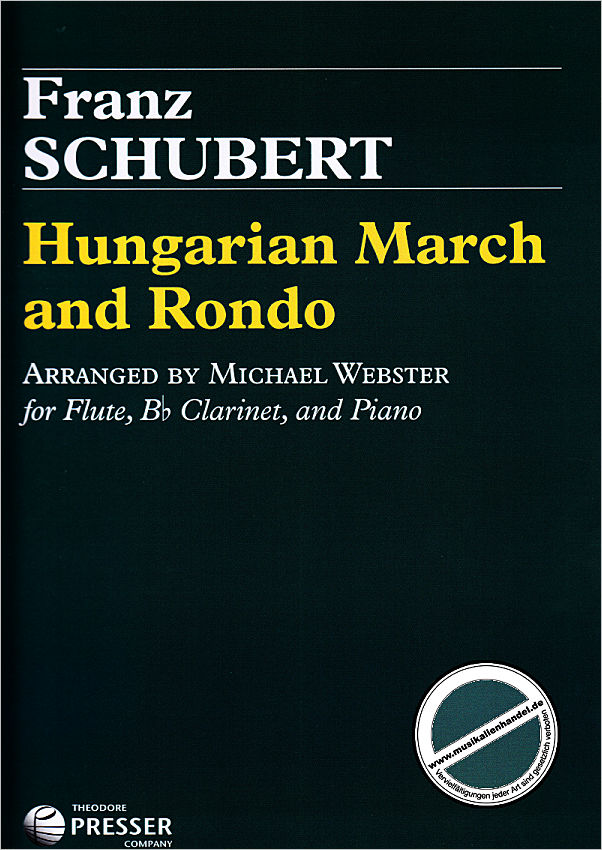 Titelbild für PRESSER 114-41759 - Ungarischer Marsch + Rondo