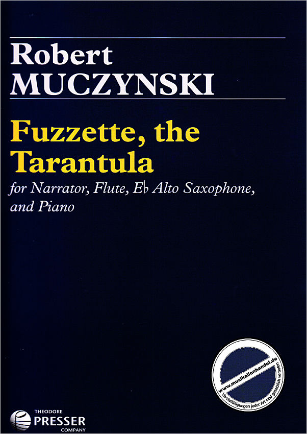 Titelbild für PRESSER 114-41938 - Fuzzette the Tarantula