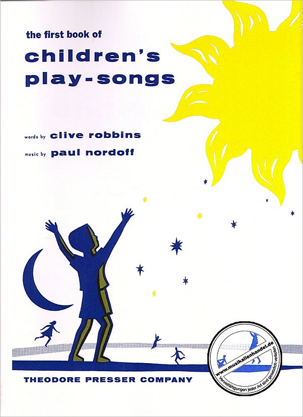 Titelbild für PRESSER 411-41011 - FIRST BOOK OF CHILDREN'S PLAY SONGS