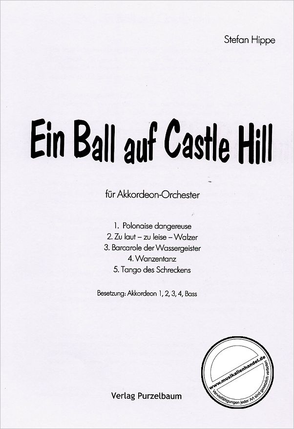 Titelbild für PURZ 40100-P - EIN BALL AUF CASTLE HILL