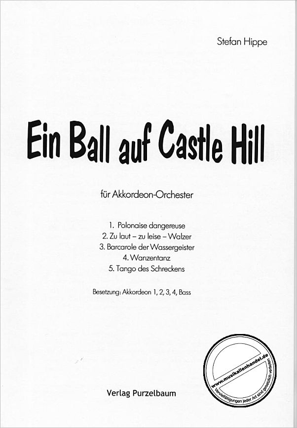 Titelbild für PURZ 40100-S - EIN BALL AUF CASTLE HILL