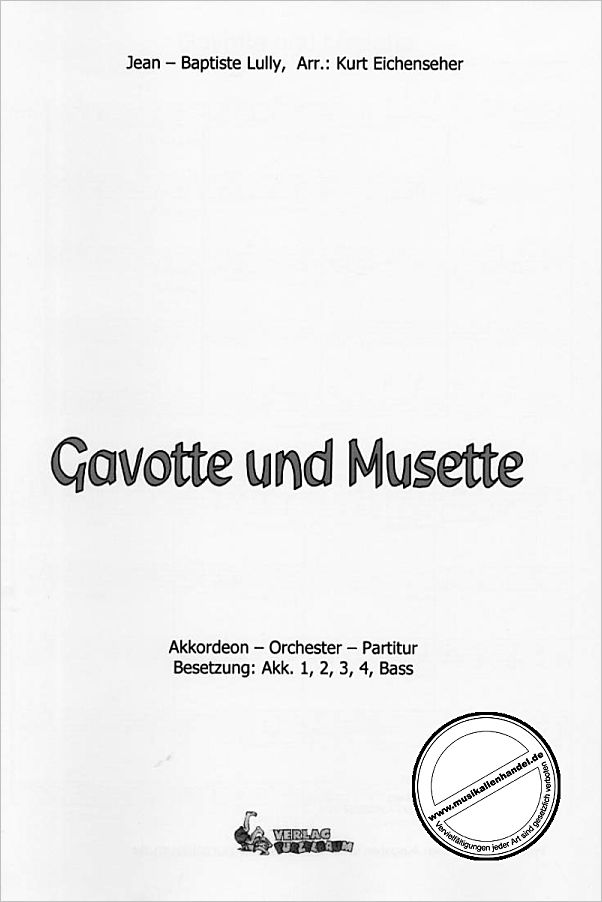 Titelbild für PURZ 40133-P - GAVOTTE + MUSETTE