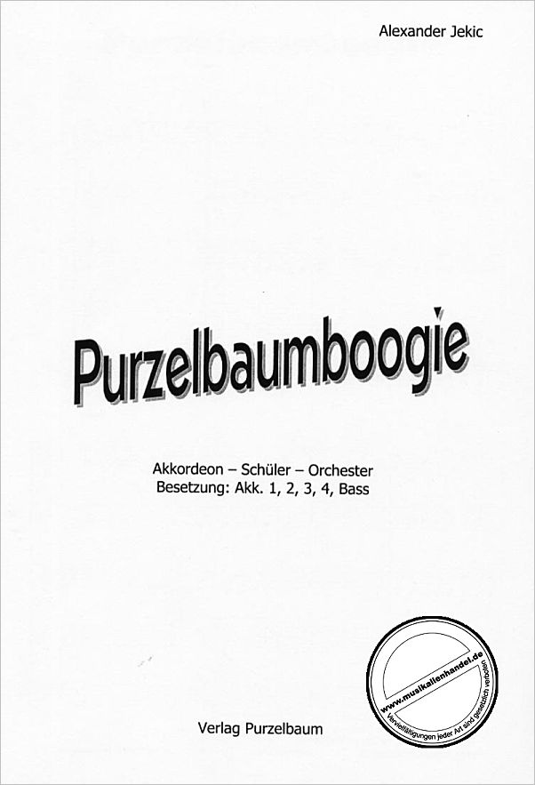 Titelbild für PURZ 40202-S - PURZELBAUMBOOGIE