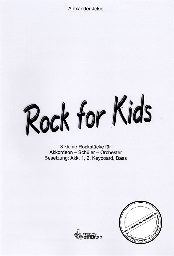 Titelbild für PURZ 40205-P - ROCK FOR KIDS - 3 KLEINE ROCKSTUECKE