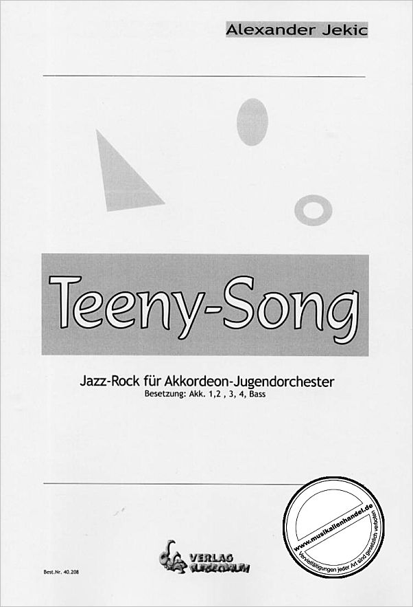Titelbild für PURZ 40208-S - TEENY SONG
