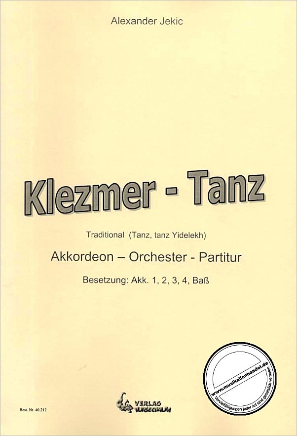 Titelbild für PURZ 40212-P - KLEZMER TANZ