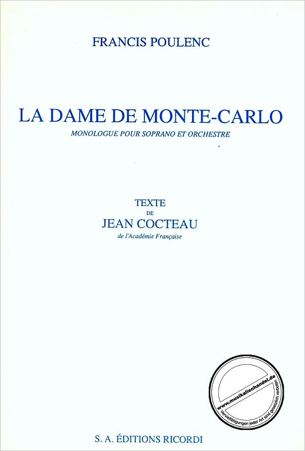 Titelbild für R 2160 - DAME DE MONTECARLO