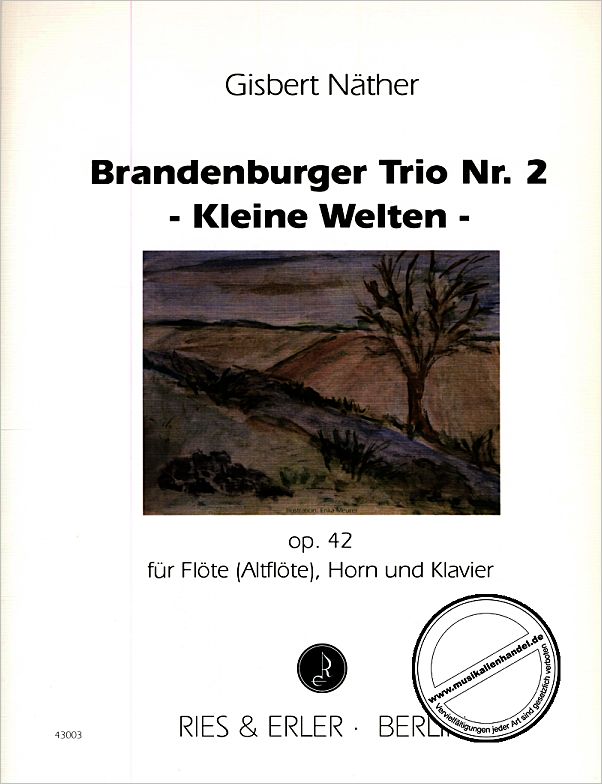 Titelbild für RE 43003 - BRANDENBURGER TRIO 2 - KLEINE WELTEN - OP 42