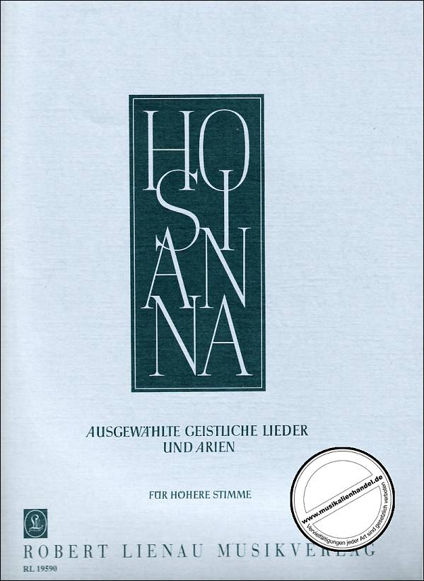 Titelbild für RL 19590 - HOSIANNA ALBUM