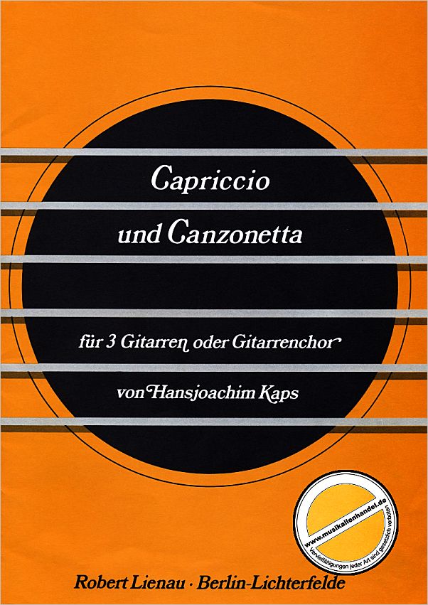 Titelbild für RL 21910 - CAPRICCIO + CANZONETTA
