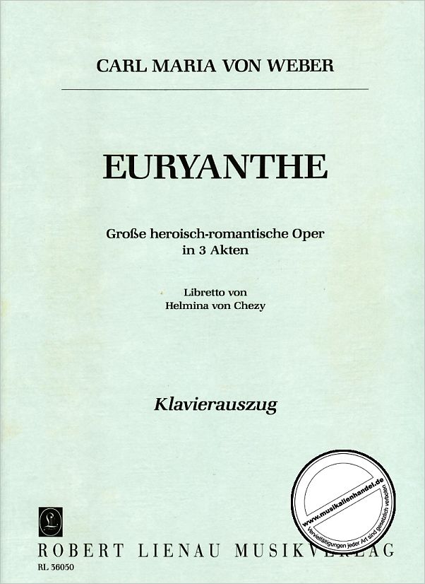 Titelbild für RL 36050 - EURYANTHE