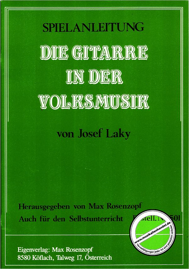 Titelbild für ROSENZOPF 501 - DIE GITARRE IN DER VOLKSMUSIK 1