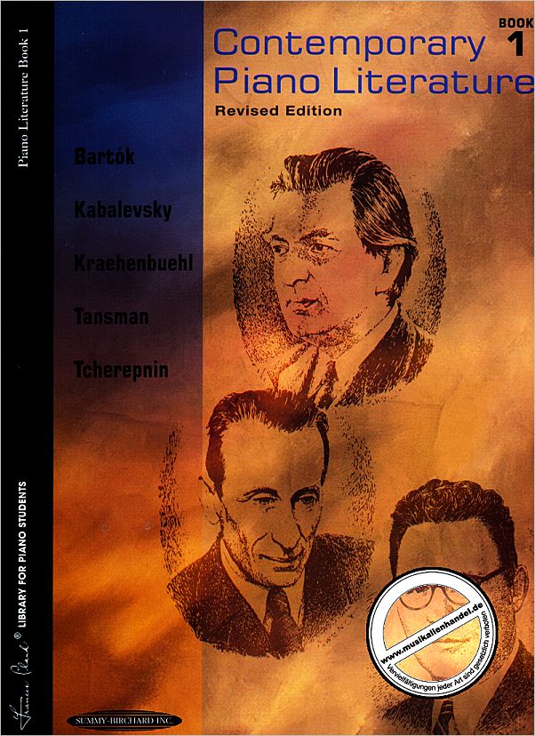 Titelbild für SBM 107 - CONTEMPORARY PIANO LITERATURE 1