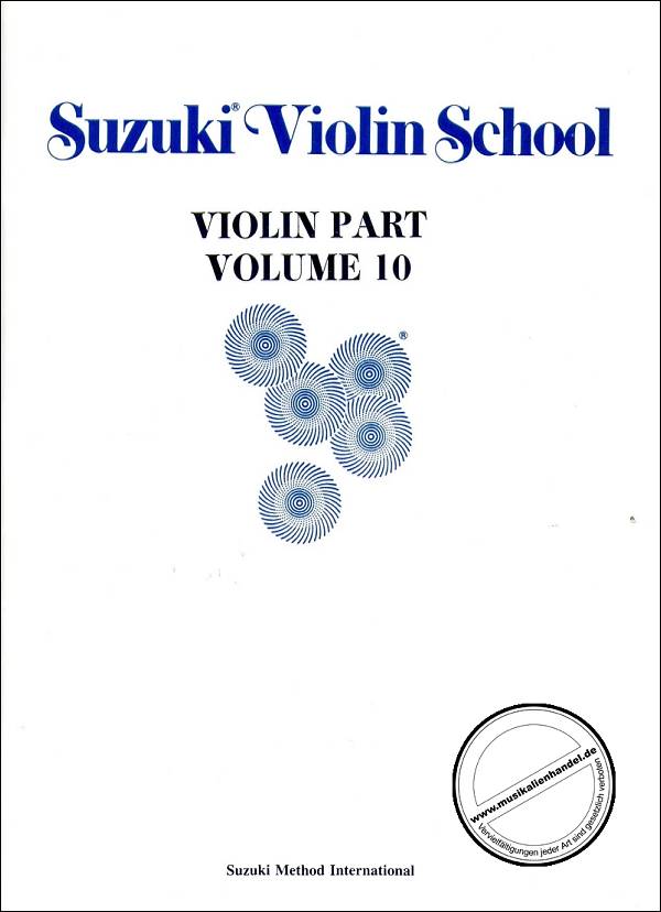 Titelbild für SBM 226 - VIOLIN SCHOOL 10