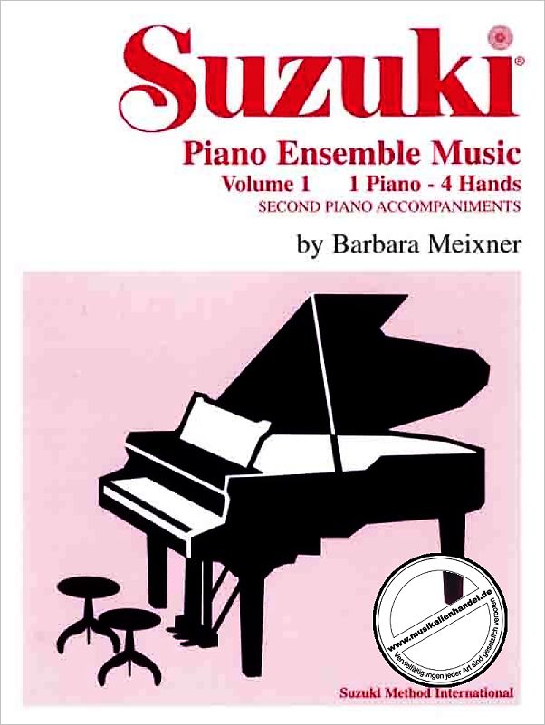 Titelbild für SBM 749 - SUZUKI PIANO ENSEMBLE MUSIC 1