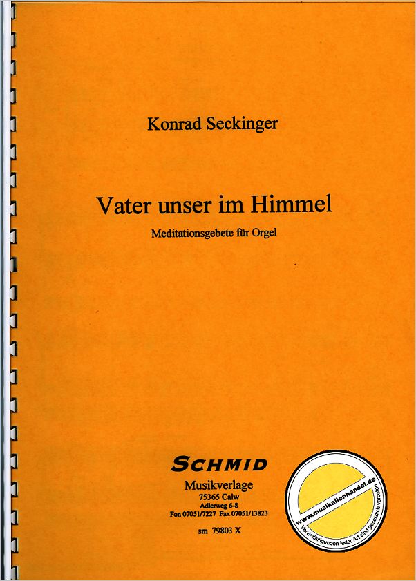 Titelbild für SCHMID 79803 - VATER UNSER IM HIMMEL