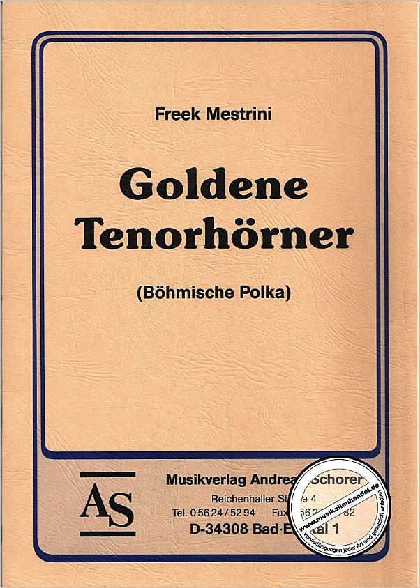 Titelbild für SCHORER 3200 - GOLDENE TENORHOERNER  POLKA