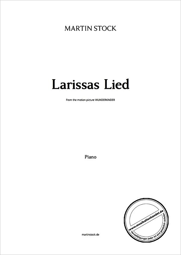 Titelbild für SEV 001 - LARISSAS LIED