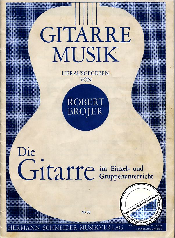 Titelbild für SG 30 - DIE GITARRE IM EINZEL + GRUPPENUNTERRICHT
