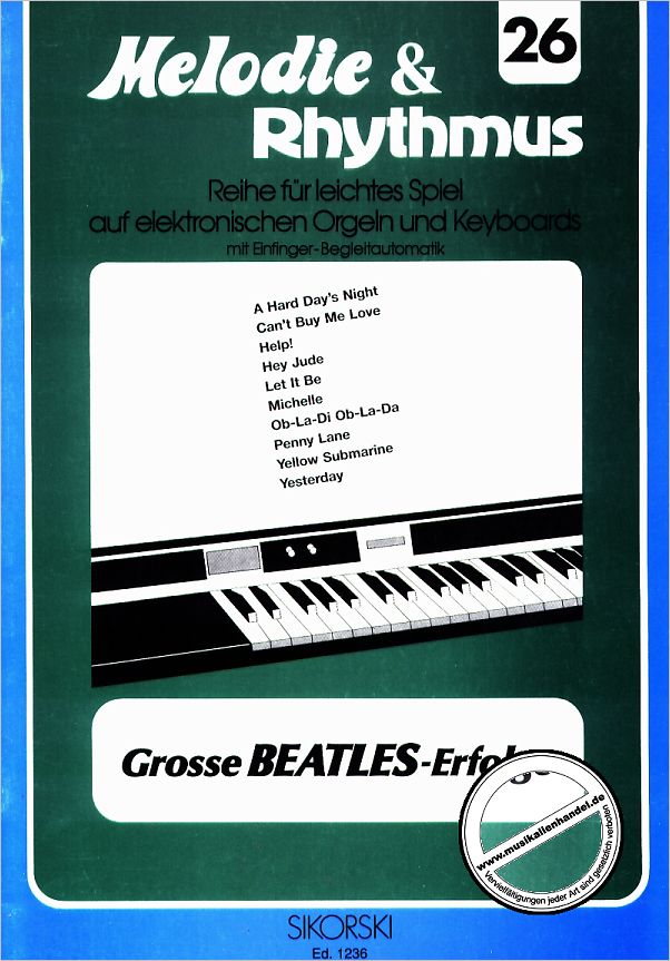 Titelbild für SIK 1236 - GROSSE BEATLES ERFOLGE
