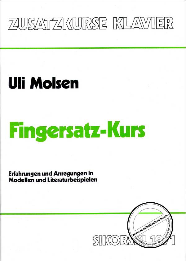 Titelbild für SIK 1271 - FINGERSATZ KURS