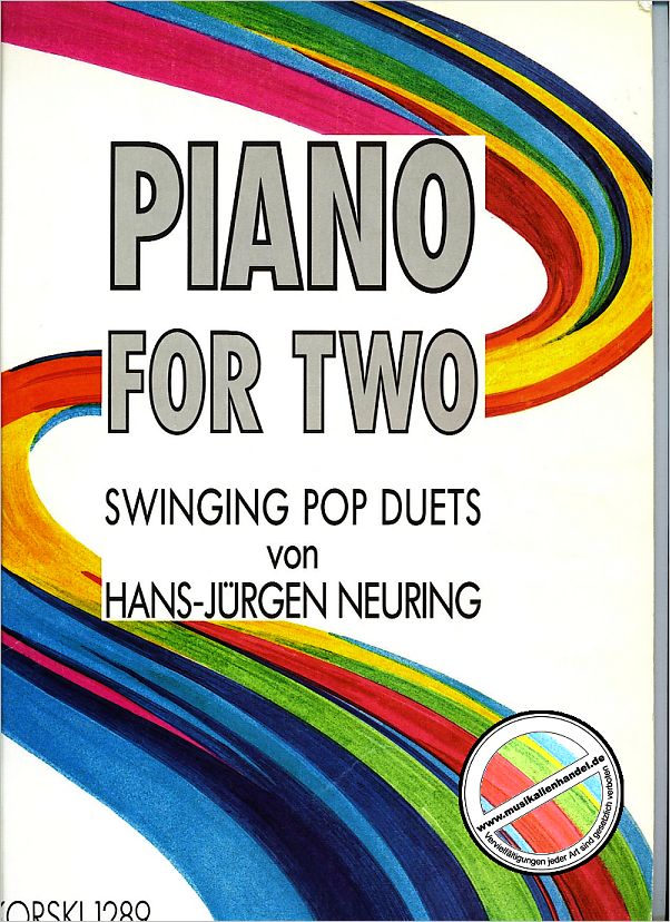Titelbild für SIK 1289 - PIANO FOR TWO - SWINGING POP DUETS