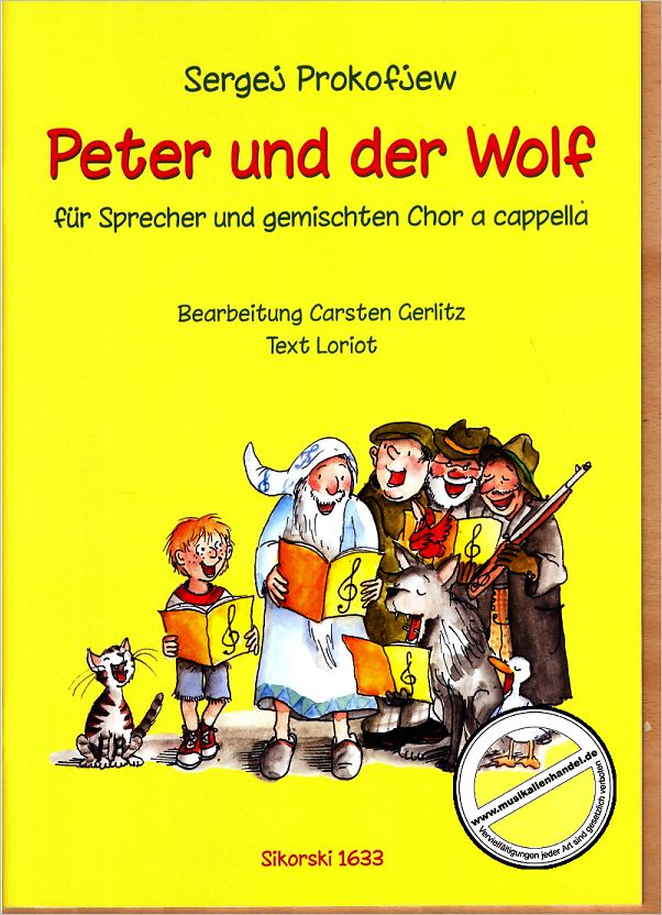 Titelbild für SIK 1633 - PETER + DER WOLF A CAPPELLA