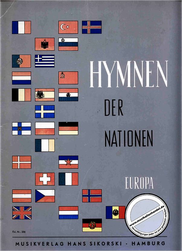 Titelbild für SIK 206 - HYMNEN DER NATIONEN