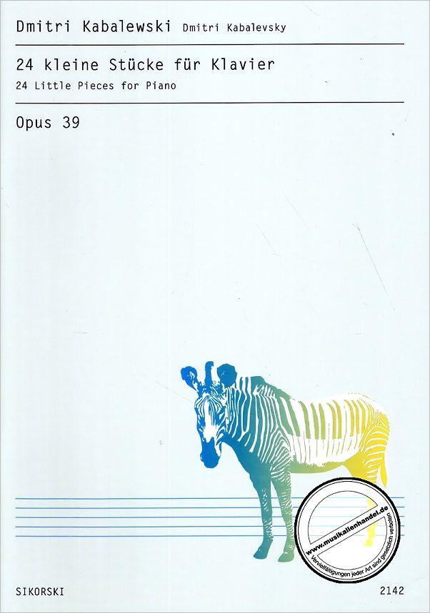 Titelbild für SIK 2142 - 24 KLEINE STUECKE OP 39