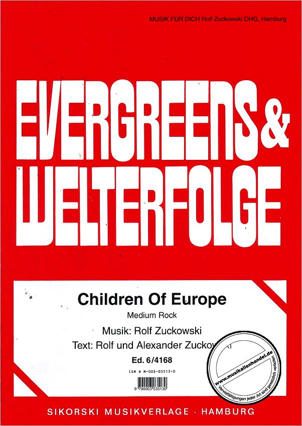 Titelbild für SIK 6-4168 - CHILDREN OF EUROPE