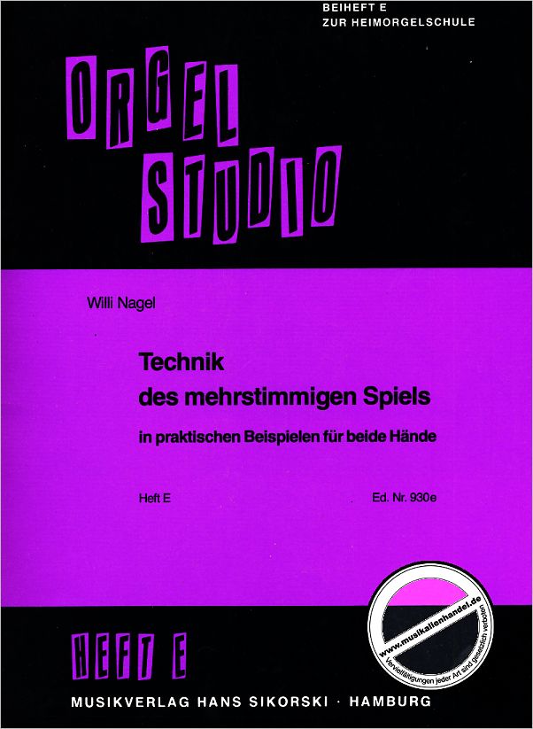 Titelbild für SIK 930E - TECHNIK DES MEHRSTIMMIGEN SPIELS