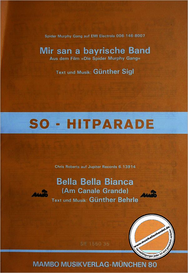 Titelbild für SIE 155035 - BELLA BELLA + MIR SAN A BAYRISCHE BAND