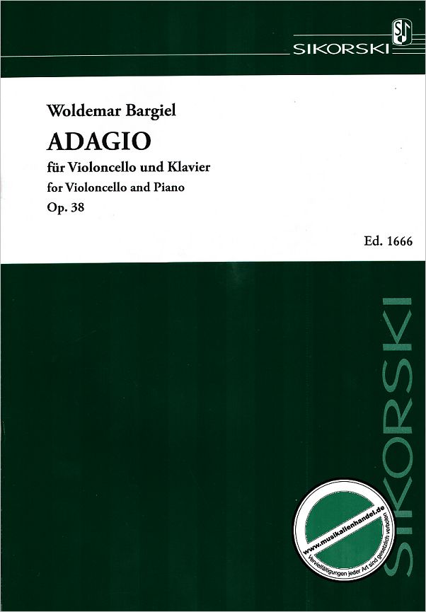 Titelbild für SIK 1666 - ADAGIO OP 38 - VC ORCH