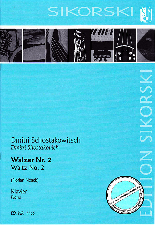 Titelbild für SIK 1765 - Walzer 2 | Second Waltz (Walzer 2) aus Suite 2 für Jazz Orchester