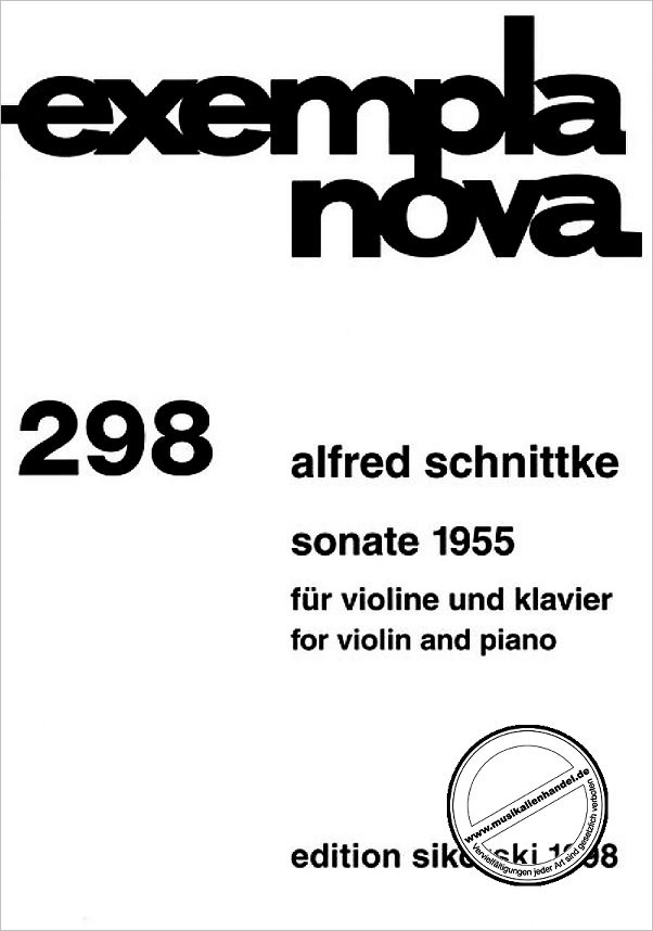 Titelbild für SIK 1998 - SONATE 1955