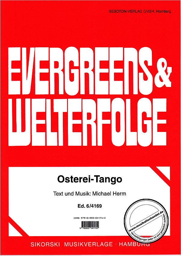 Titelbild für SIK 6-4169 - OSTEREI TANGO