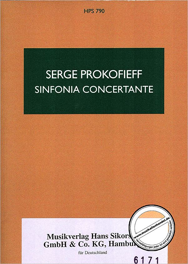 Titelbild für SIK 6171 - SINFONISCHES KONZERT OP 125