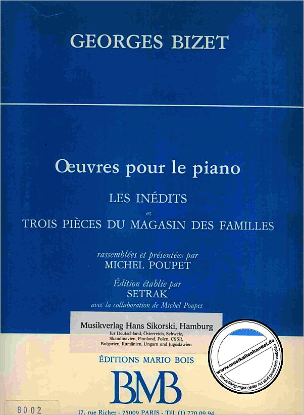 Titelbild für SIK 8002 - OEUVRES POUR LE PIANO