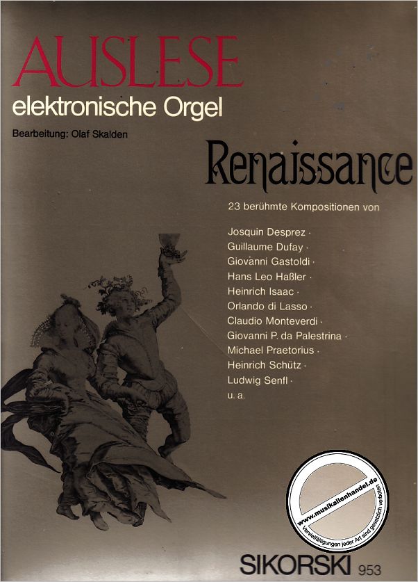 Titelbild für SIK 953 - AUSLESE RENAISSANCE
