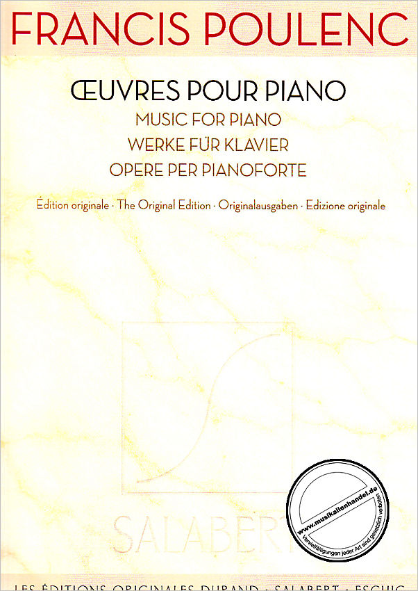 Titelbild für SLB 5935 - OEUVRES POUR PIANO