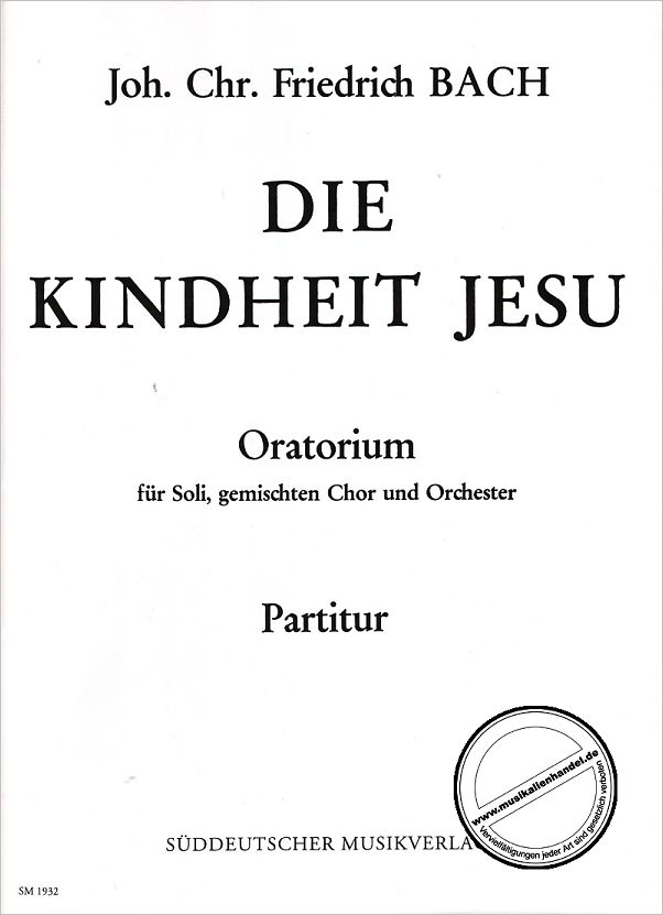 Titelbild für SM 1932 - DIE KINDHEIT JESU