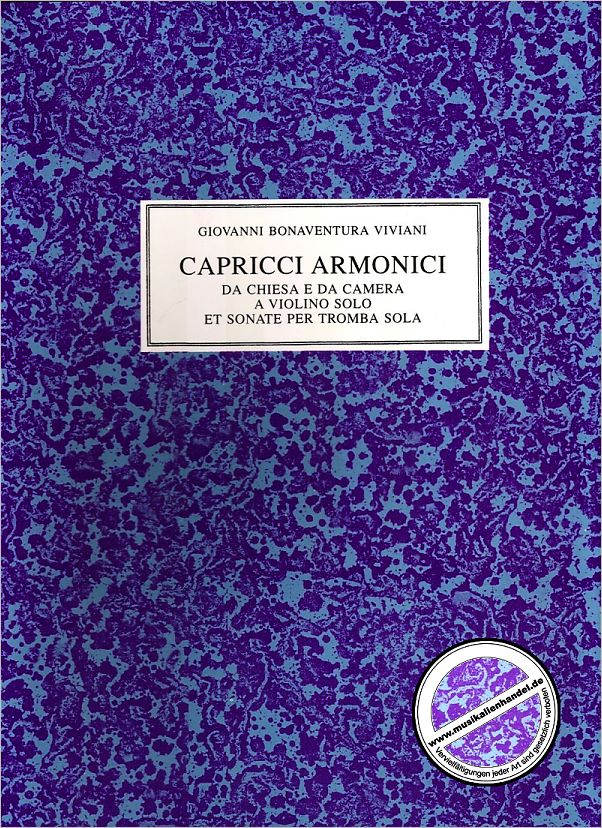 Titelbild für SPES -SI084 - CAPRICCI ARMONICI DA CHIESA E DA CAMERA