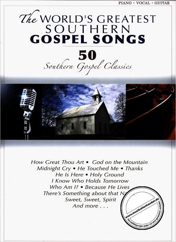 Titelbild für SPSB 1015 - THE WORLD'S GREATEST SOUTHERN GOSPEL SONGS