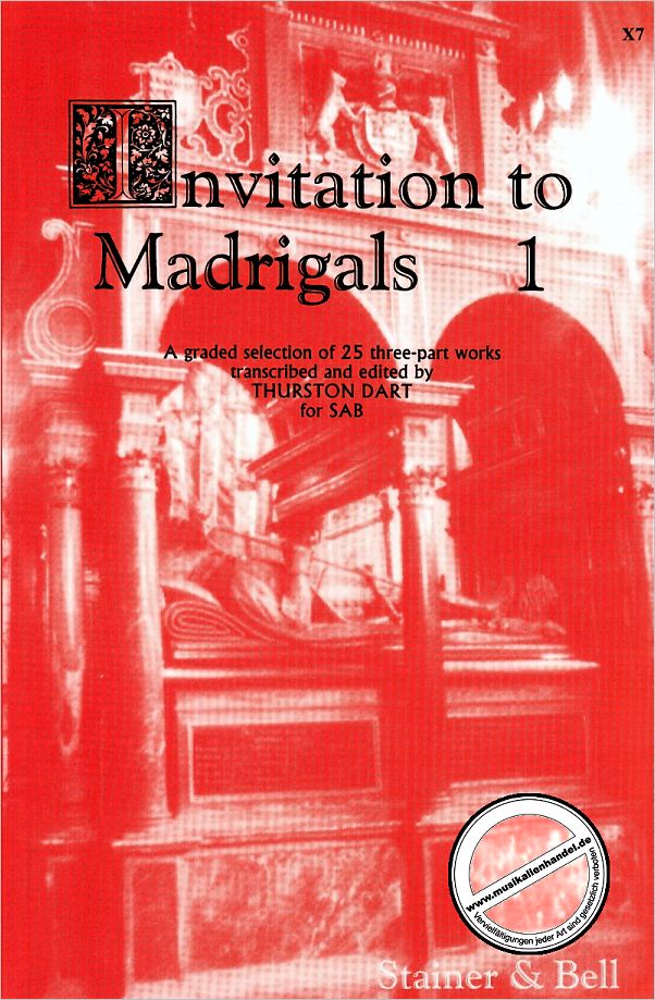Titelbild für STAINER -X7 - INVITATION TO MADRIGALS 1