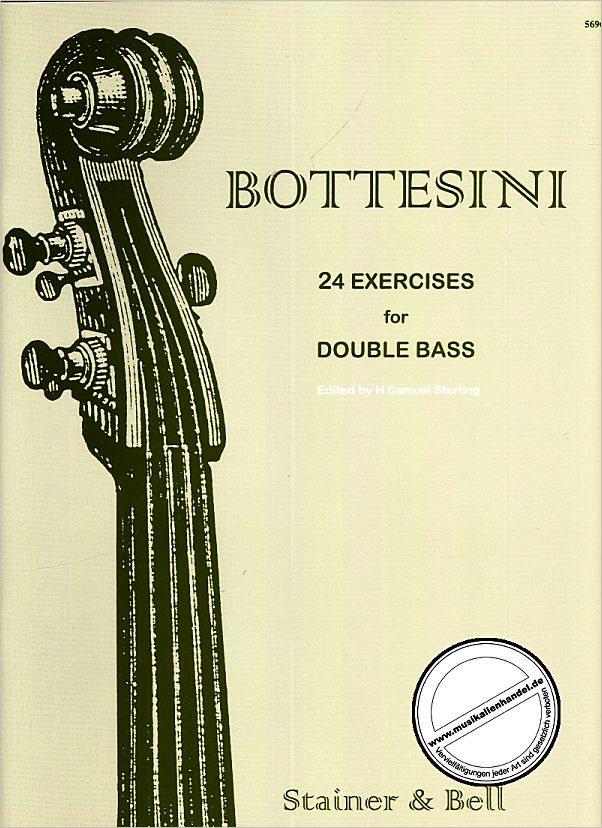 Titelbild für STAINER 5696 - 24 EXERCISES FOR DOUBLE BASS