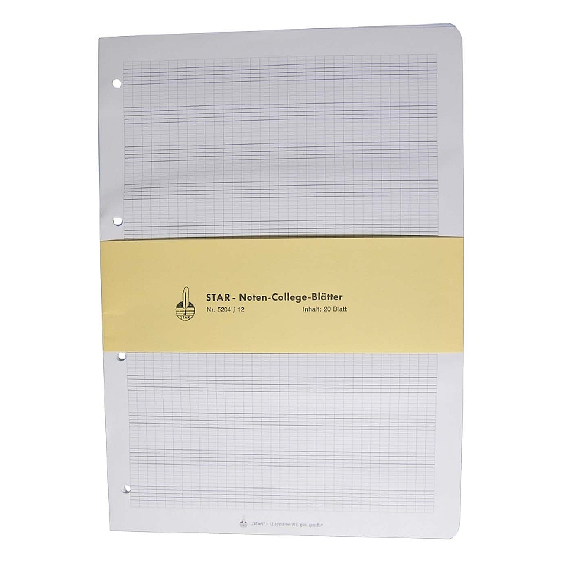 Titelbild für STAR 5204 - RINGBUCHEINLAGEN A4 HOCH 20 BLATT